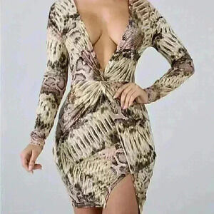 Bite Shine Dress Animal Print